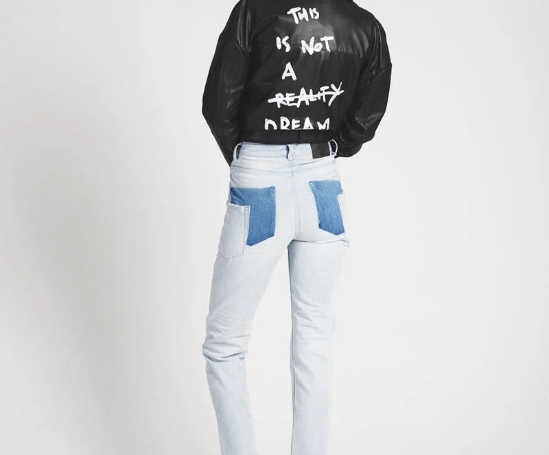 BRANDO AWESOME BAGGIES HIGH WAIST STRAIGHT LEG JEAN