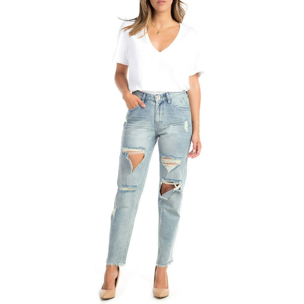 BLUE STORM AWESOME BAGGIES HIGH WAIST STRAIGHT LEG JEAN