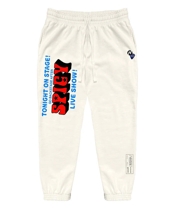 Joggers alter dirty white "SPICY"