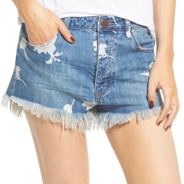 OUTLAWS MID LENGTH DENIM SHORTS HAVANA