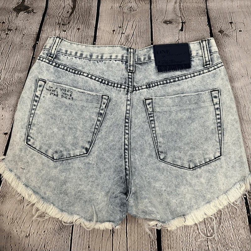 ROCKY ACID OUTLAWS MID LENGTH DENIM SHORTS