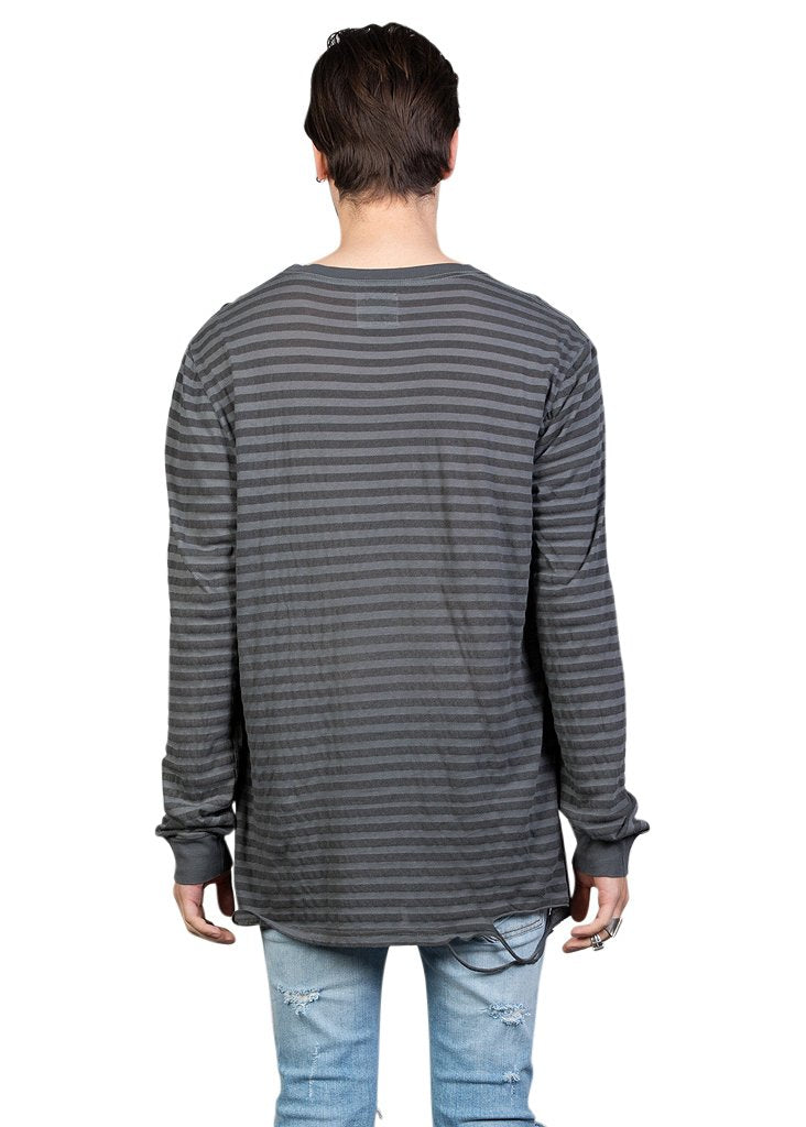 1CM STRIPE LS TEE